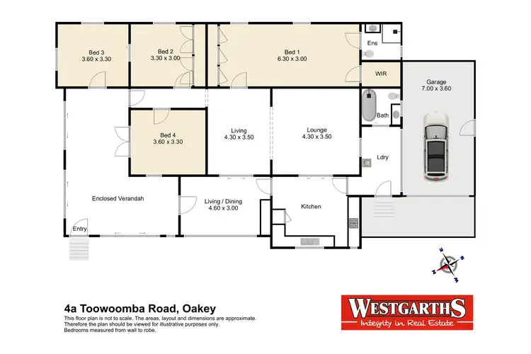 Floorplan of Homely house listing, 4A Toowoomba Road, Oakey QLD 4401
