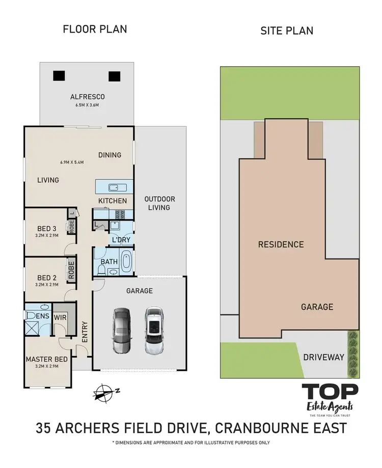 Floorplan of Homely house listing, 35 Archers Field Drive, Cranbourne East VIC 3977