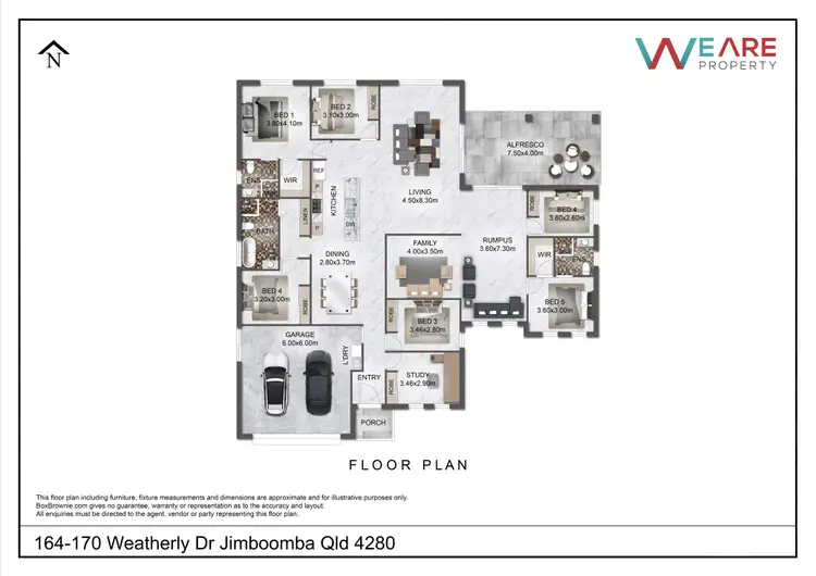 Floorplan of Homely house listing, 164 Weatherly Drive, Jimboomba QLD 4280