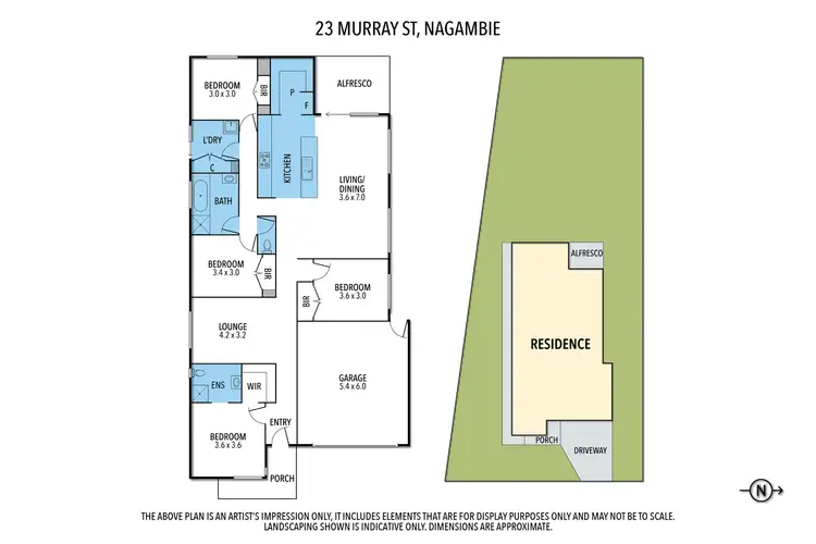 Floorplan of Homely house listing, 23 Murray Street, Nagambie VIC 3608