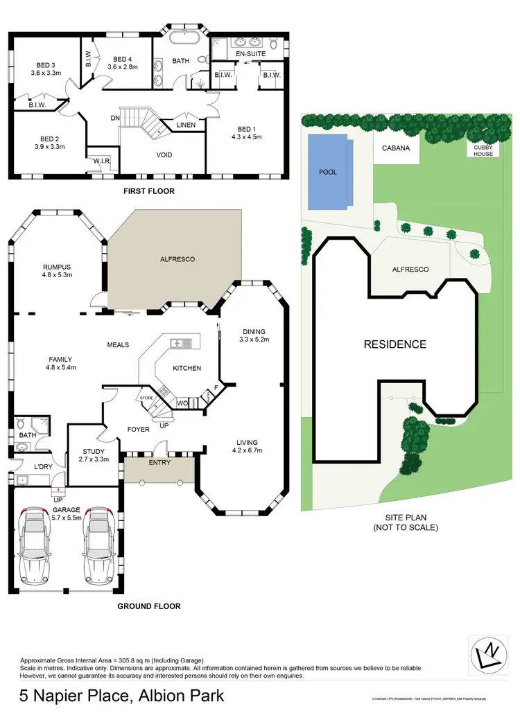 Floorplan of Homely house listing, 5 Napier Place, Albion Park NSW 2527