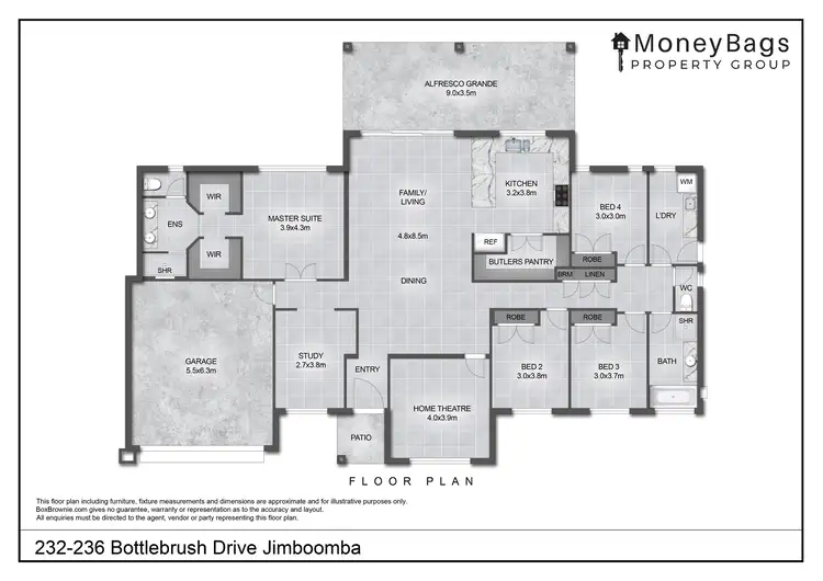 Floorplan of Homely house listing, 232-236 Bottlebrush Drive, Jimboomba QLD 4280