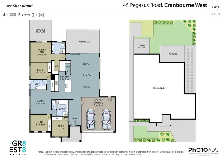 Floorplan of Homely house listing, 45 PEGASUS ROAD, Cranbourne West VIC 3977