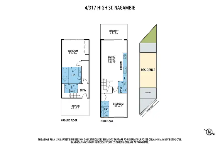 Floorplan of Homely unit listing, Unit 4/317 High St, Nagambie VIC 3608