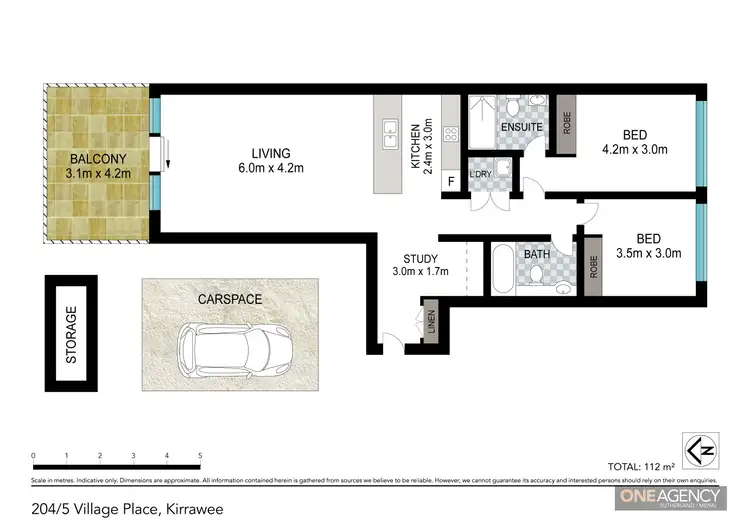 Floorplan of Homely unit listing, 204/5 Village Place, Kirrawee NSW 2232