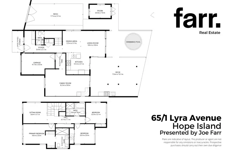 Floorplan of Homely townhouse listing, 65/1 Lyra Ave, Hope Island QLD 4212