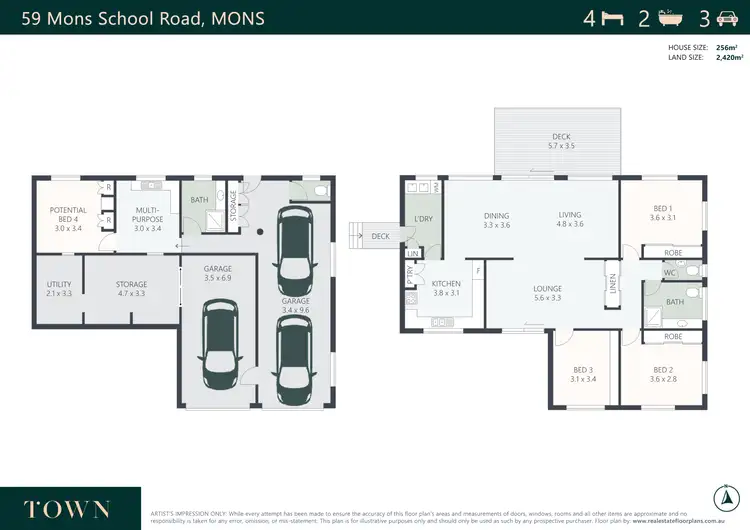 Floorplan of Homely house listing, 59 Mons School Road, Mons QLD 4556