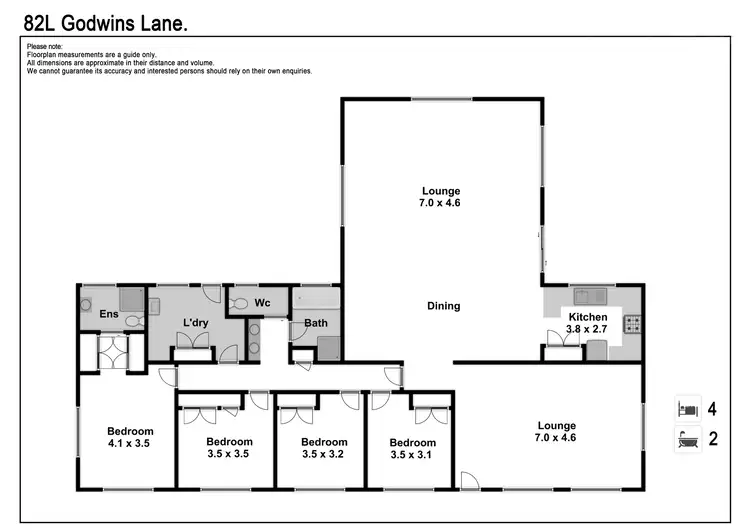 Floorplan of Homely rural property listing, 82L Godwins Lane, Dubbo NSW 2830