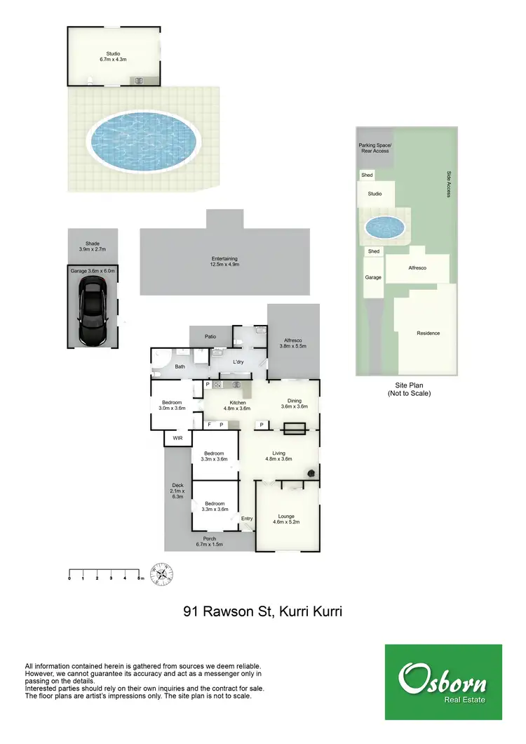 Floorplan of Homely house listing, 91 Rawson Street, Kurri Kurri NSW 2327