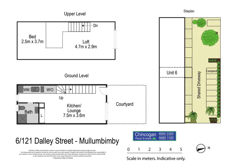 Floorplan of Homely townhouse listing, 6/121 Dalley Street, Mullumbimby NSW 2482
