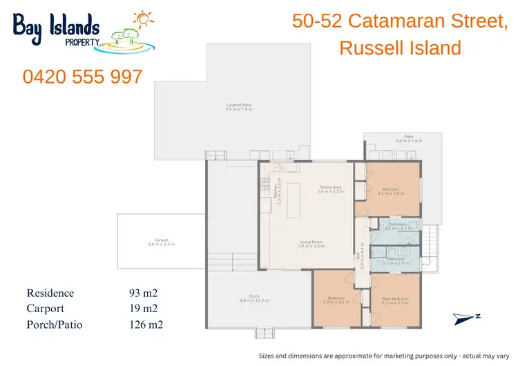 Floorplan of Homely house listing, 50-52 Catamaran Street, Russell Island QLD 4184
