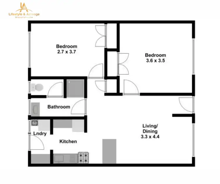 Floorplan of Homely unit listing, 1/75 Brandy Creek Road, Warragul VIC 3820