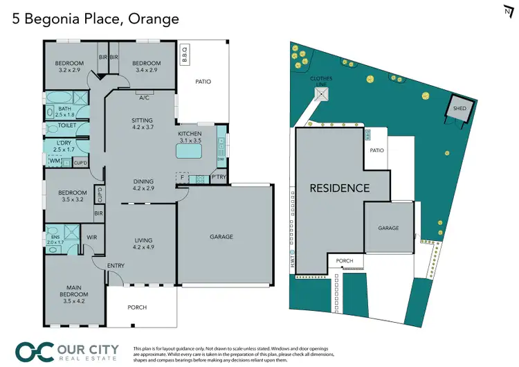 Floorplan of Homely house listing, 5 Begonia Place, Orange NSW 2800