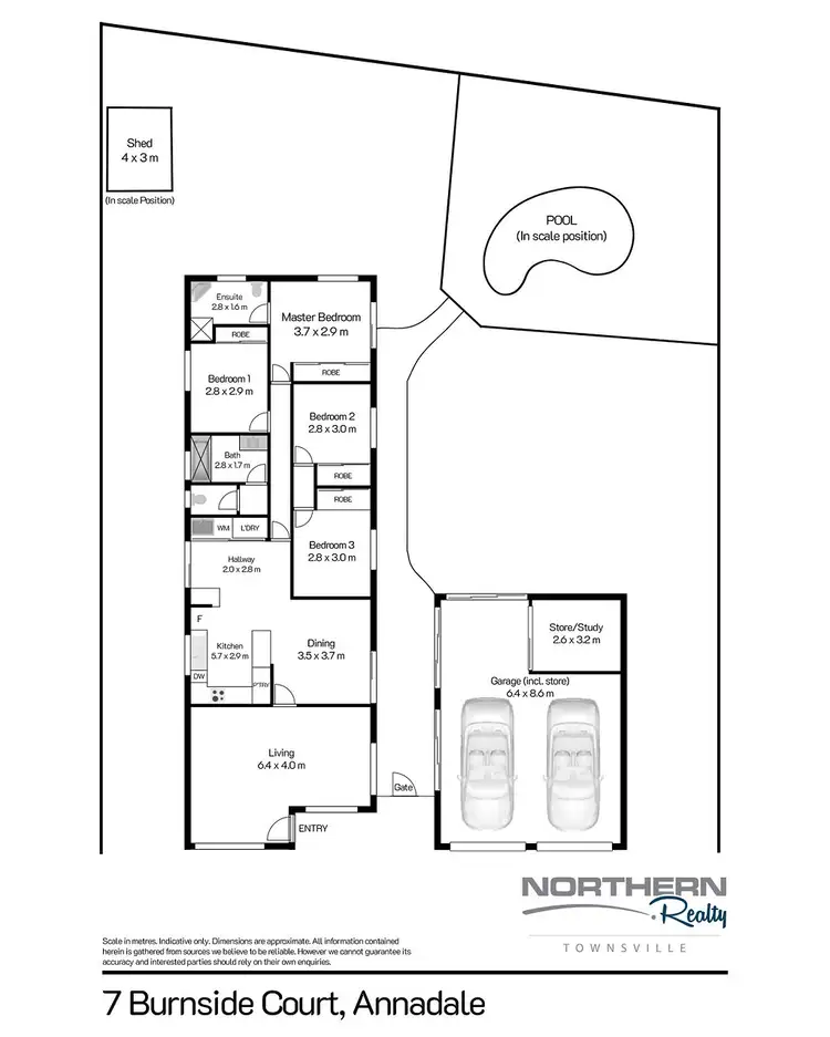 Floorplan of Homely house listing, 7 Burnside Court, Annandale QLD 4814