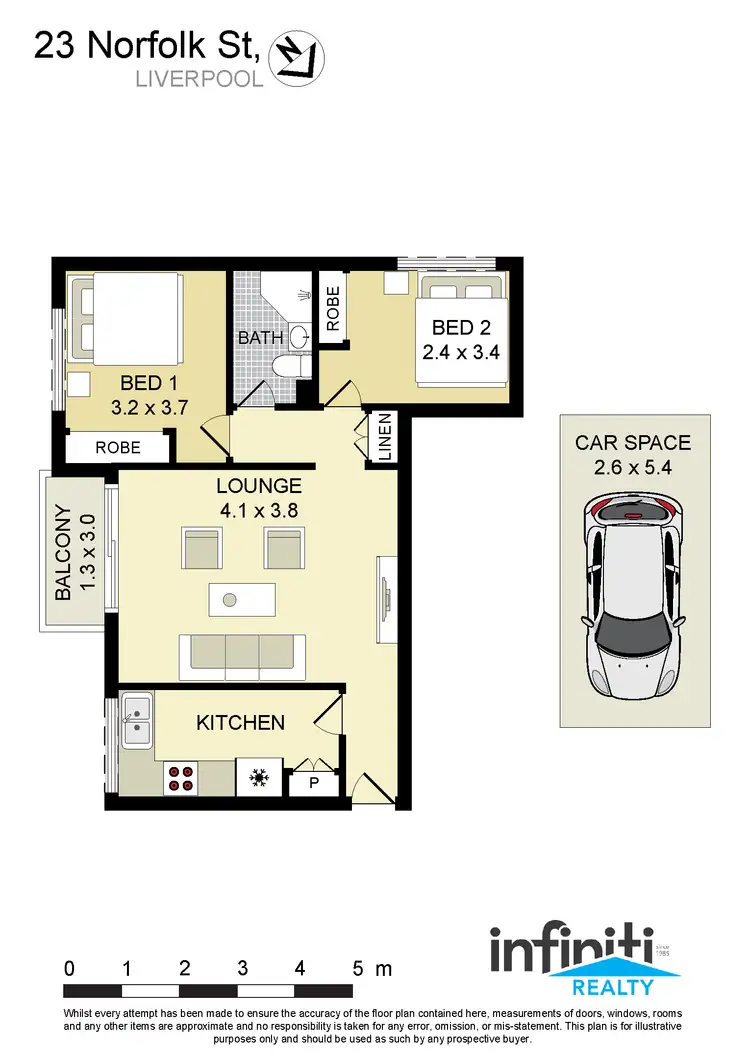 Floorplan of Homely apartment listing, 6/23 Norfolk Street, Liverpool NSW 2170