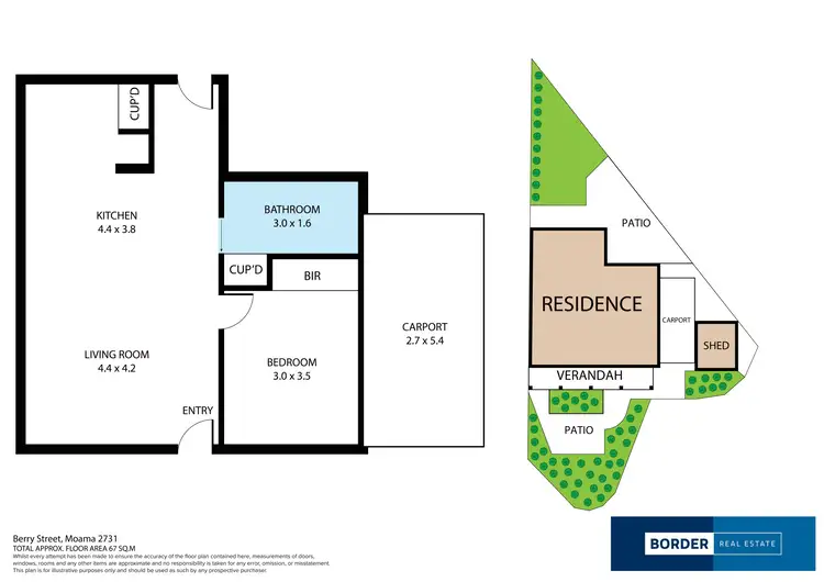Floorplan of Homely unit listing, 5/8 Berry Street, Moama NSW 2731