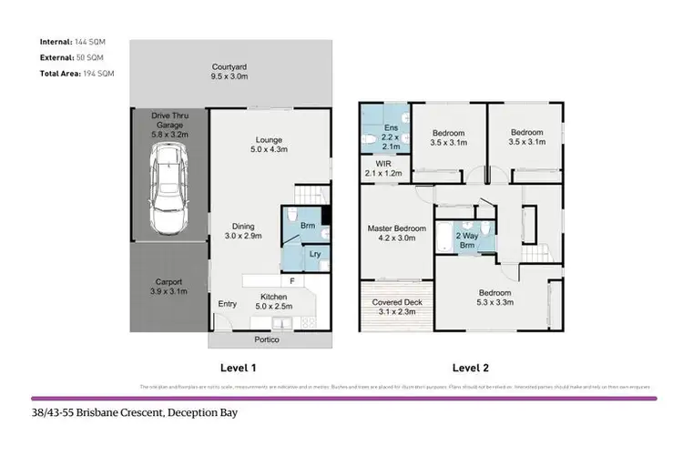 Floorplan of Homely townhouse listing, 38/43 Brisbane Crescent, Deception Bay QLD 4508