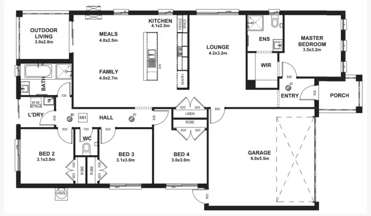 Floorplan of Homely house listing, Address available on request