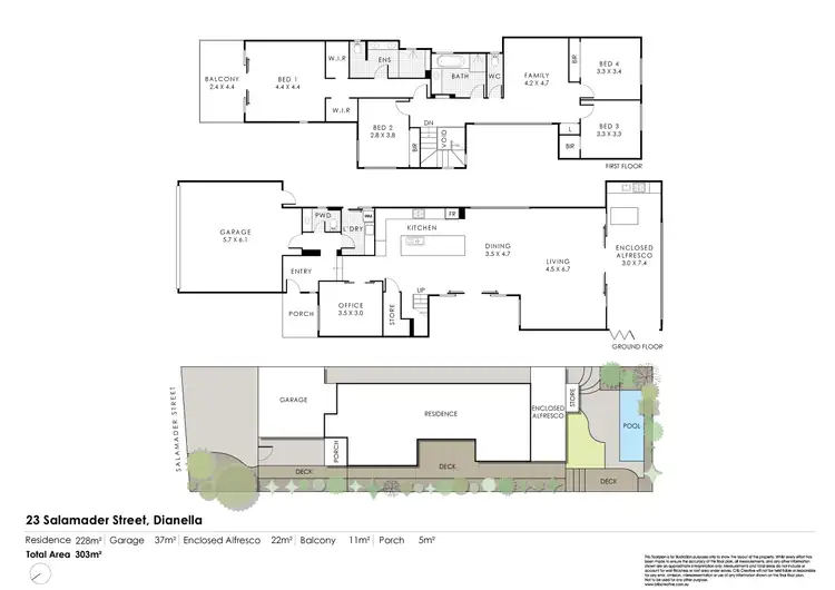 Floorplan of Homely house listing, 23 Salamander St, Dianella WA 6059