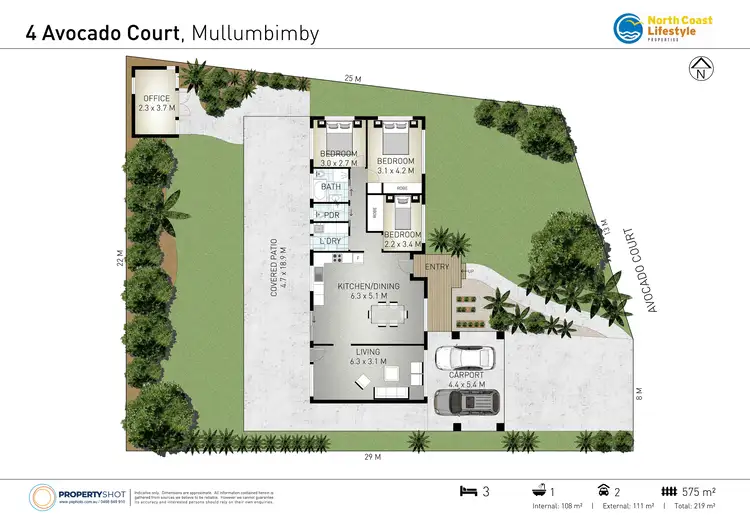 Floorplan of Homely house listing, 4 Avocado Court, Mullumbimby NSW 2482