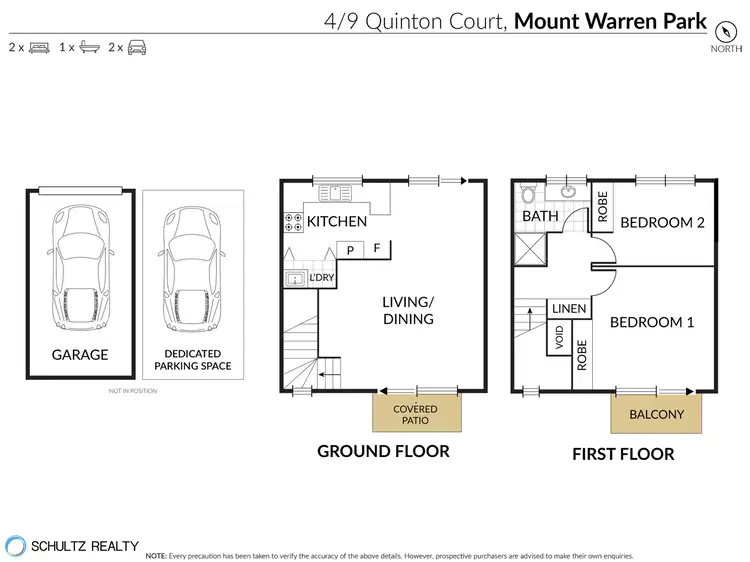 Floorplan of Homely townhouse listing, 4/9 Quinton Court, Mount Warren Park QLD 4207