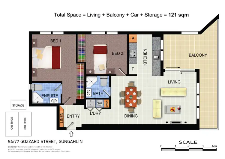 Floorplan of Homely apartment listing, 94/77 Gozzard Street, Gungahlin ACT 2912