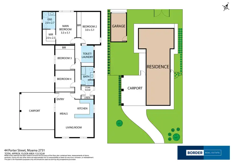Floorplan of Homely house listing, 44 Porter Street, Moama NSW 2731