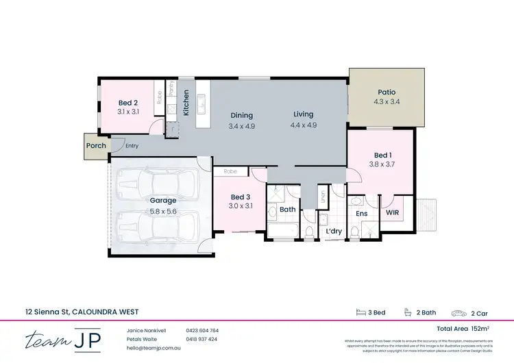 Floorplan of Homely house listing, 12 Sienna Street, Caloundra West QLD 4551
