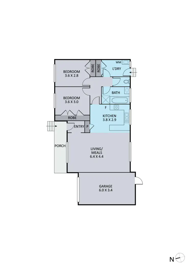 Floorplan of Homely unit listing, 2/7 Arthur Phillip Drive, Endeavour Hills VIC 3802