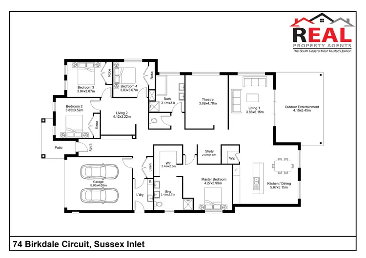 Floorplan of Homely house listing, 74 Birkdale Circuit, Sussex Inlet NSW 2540