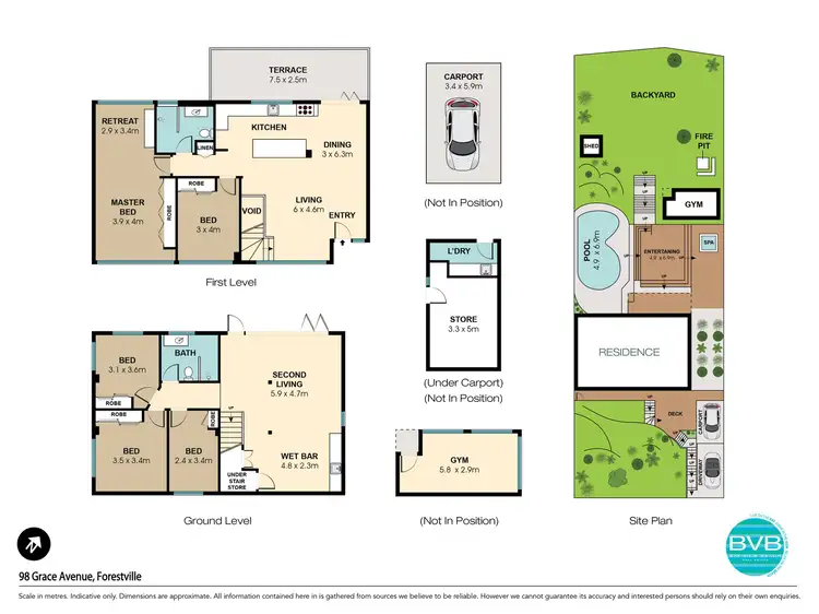 Floorplan of Homely house listing, 98 Grace Avenue, Forestville NSW 2087