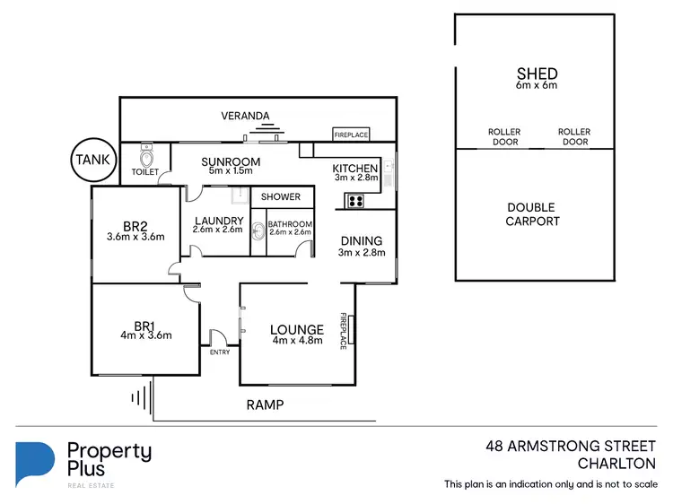 Floorplan of Homely house listing, 48 Armstrong Street, Charlton VIC 3525