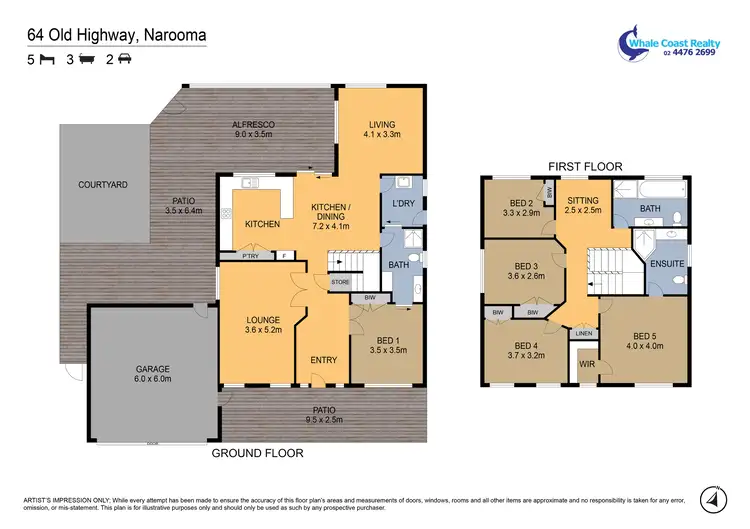 Floorplan of Homely house listing, 64 OLD HIGHWAY, Narooma NSW 2546