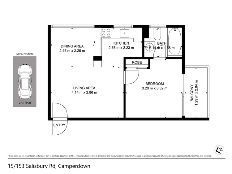 Floorplan of Homely unit listing, 15/153 Salisbury, Camperdown NSW 2050