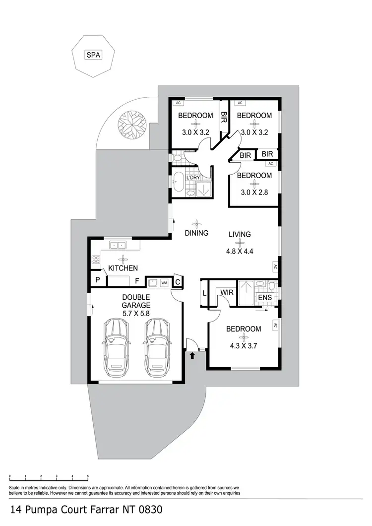 Floorplan of Homely house listing, 14 Pumpa Court, Farrar NT 830