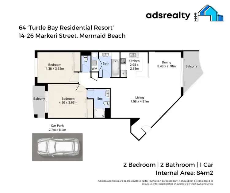 Floorplan of Homely apartment listing, 46/14-26 Markeri Street, Mermaid Beach QLD 4218