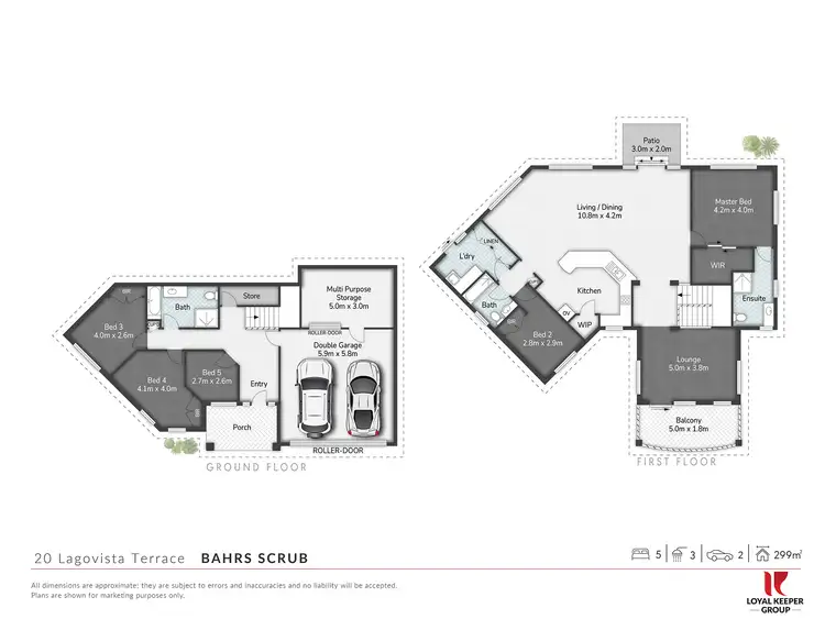 Floorplan of Homely house listing, 20 LAGOVISTA TERRACE, Bahrs Scrub QLD 4207