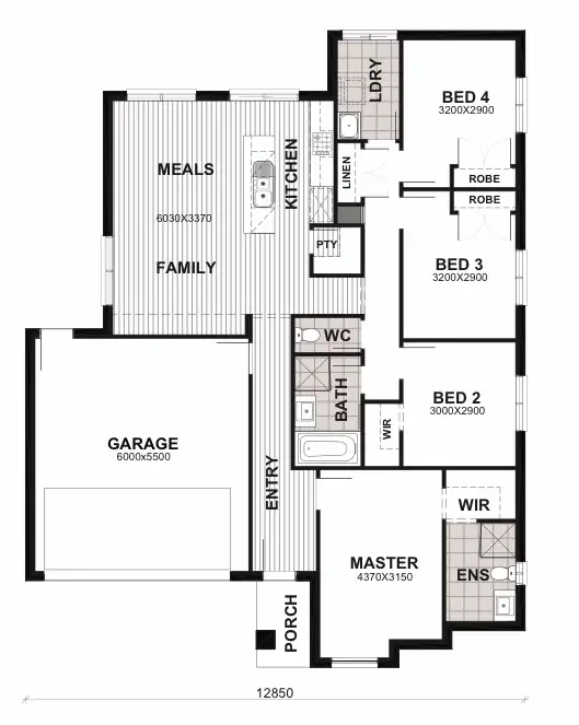 Floorplan of Homely house listing, Lot 951 Wildcherry Street, Fraser Rise VIC 3336