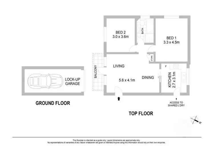 Floorplan of Homely unit listing, 5/6 Pearl Street, Hurstville NSW 2220