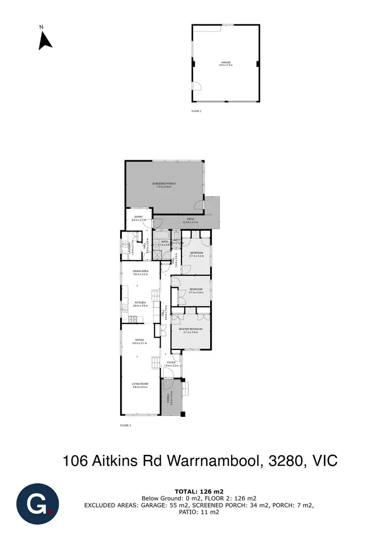 Floorplan of Homely house listing, 106 Aitkins Road, Warrnambool VIC 3280