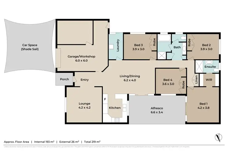 Floorplan of Homely house listing, 6 Woodswallow Place, Bellbowrie QLD 4070