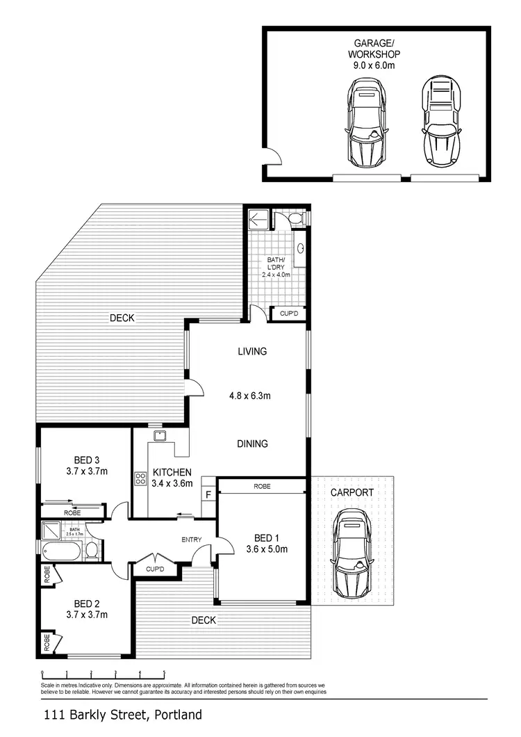Floorplan of Homely house listing, 111 Barkly Street, Portland VIC 3305