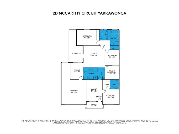 Floorplan of Homely house listing, 2D McCarthy Close, Yarrawonga VIC 3730
