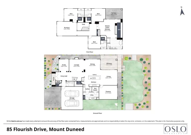 Floorplan of Homely house listing, 85 Flourish Drive, Mount Duneed VIC 3217