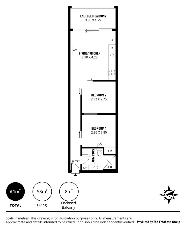 Floorplan of Homely apartment listing, 612/10 Balfours Way, Adelaide SA 5000