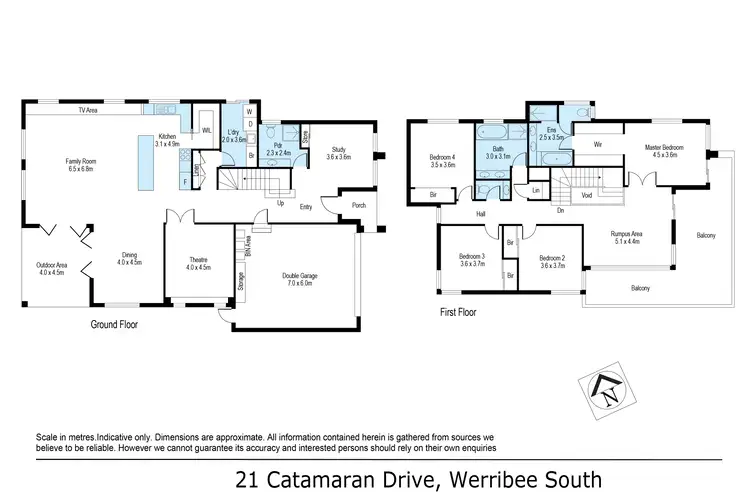 Floorplan of Homely house listing, 21 Catamaran Drive, Werribee South VIC 3030