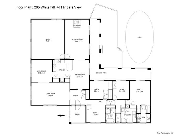 Floorplan of Homely house listing, 285 Whitehill Road, Flinders View QLD 4305