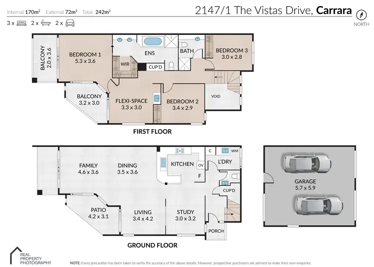 Floorplan of Homely villa listing, 2147/1 The Vistas Drive, Carrara QLD 4211