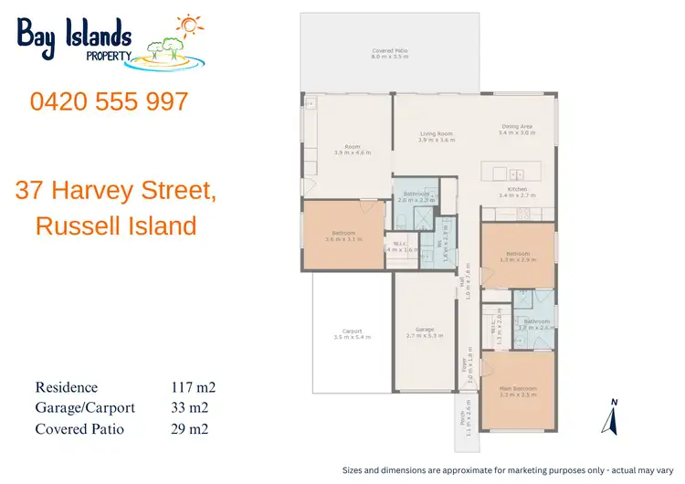 Floorplan of Homely house listing, 37 Harvey Street, Russell Island QLD 4184