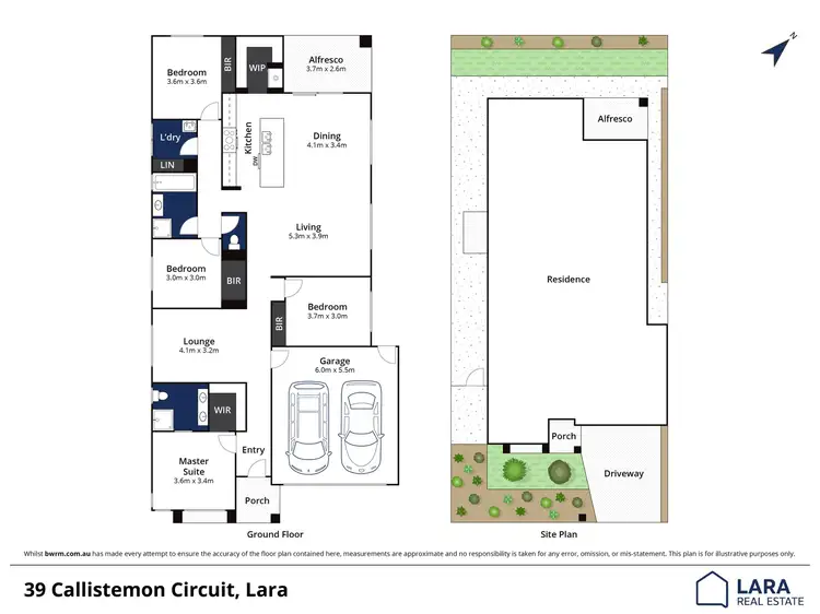 Floorplan of Homely house listing, 39 Callistemon Crt, Lara VIC 3212